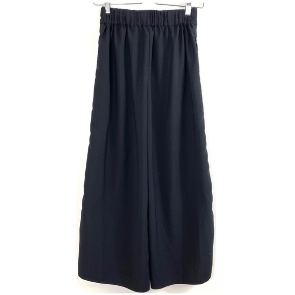 MADEWELL Huston Wide Leg Cropped Crepe Pants In Black Size XS Style#L0297 - Picture 4 of 8